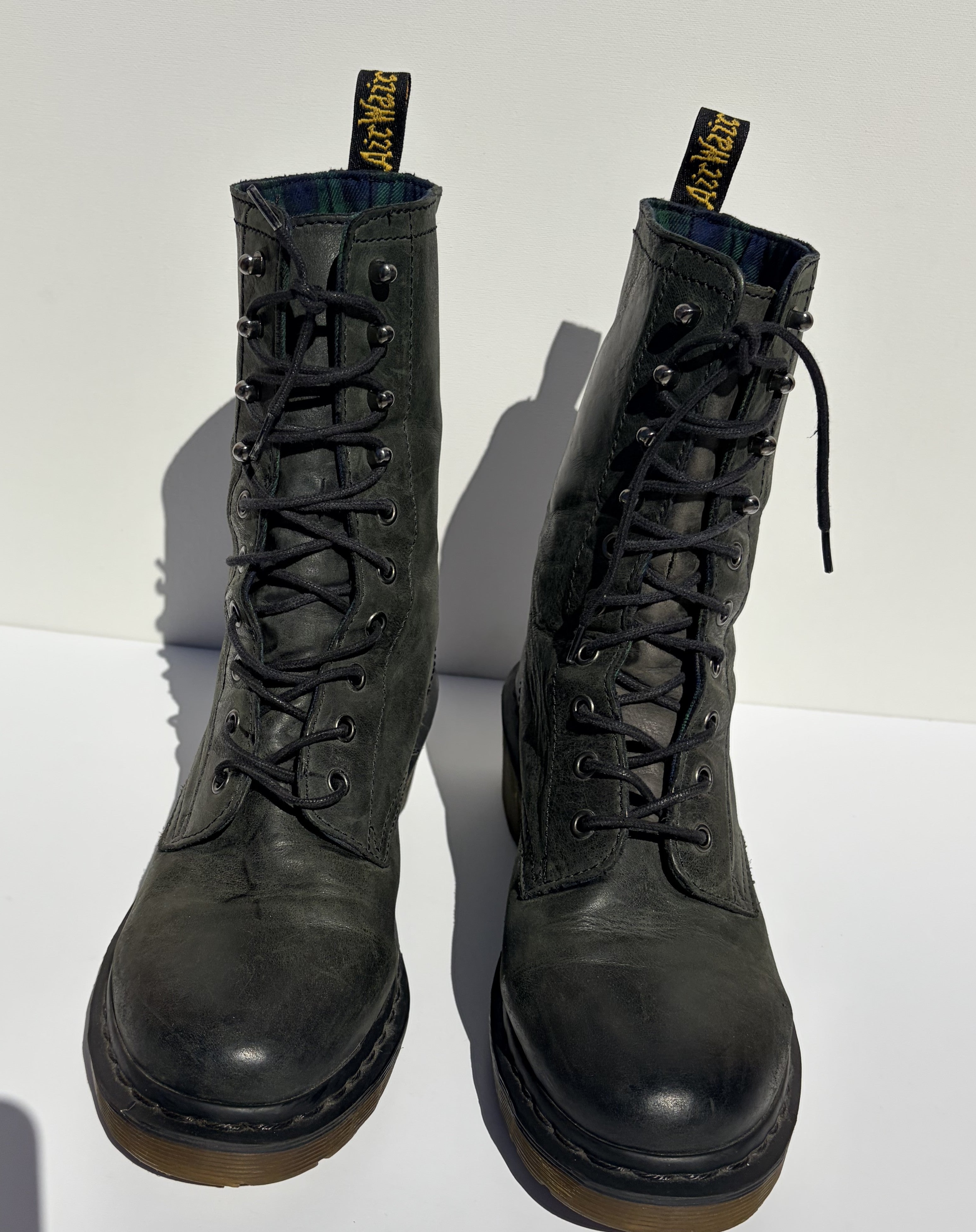 Distressed Green Dr. Martens