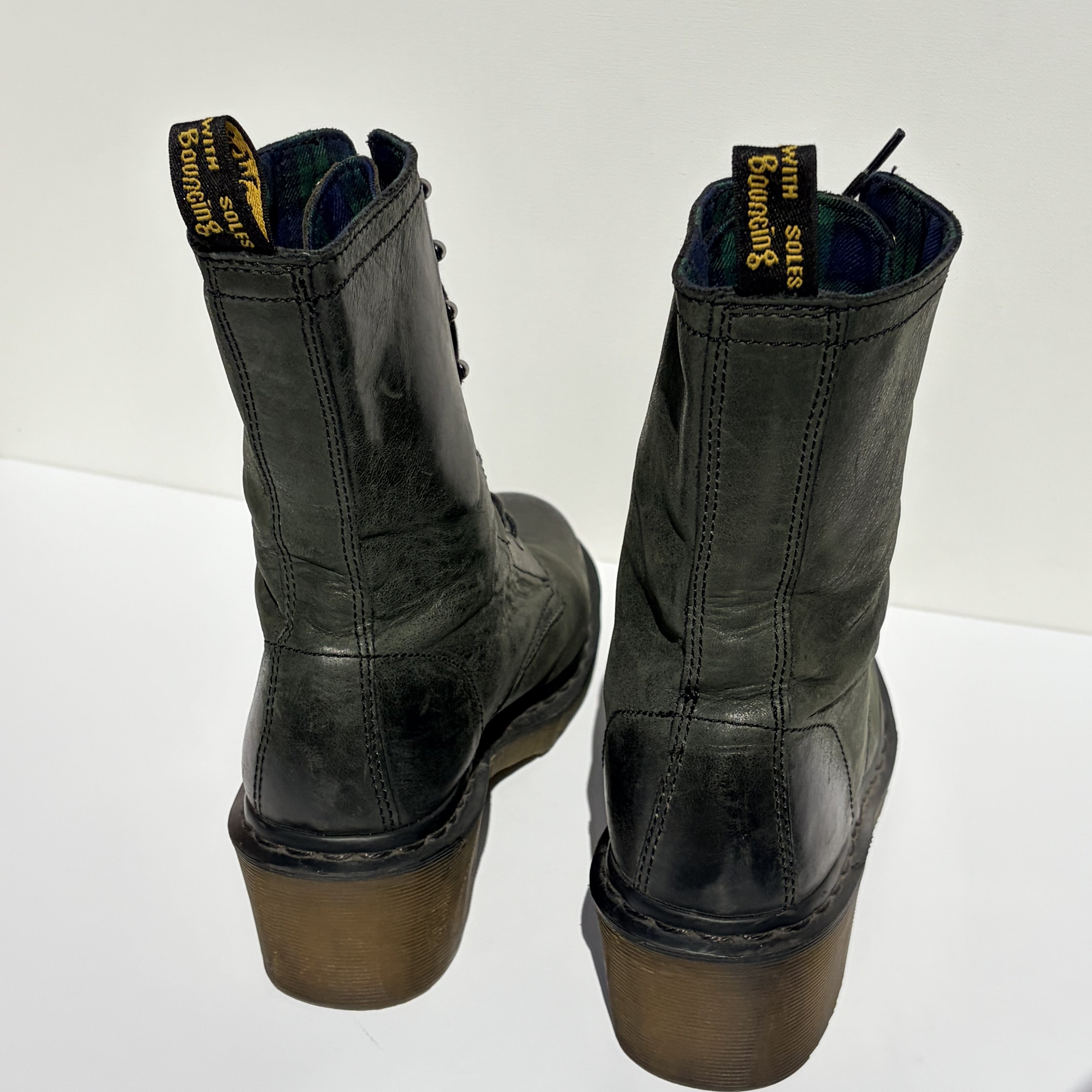 Distressed Green Dr. Martens