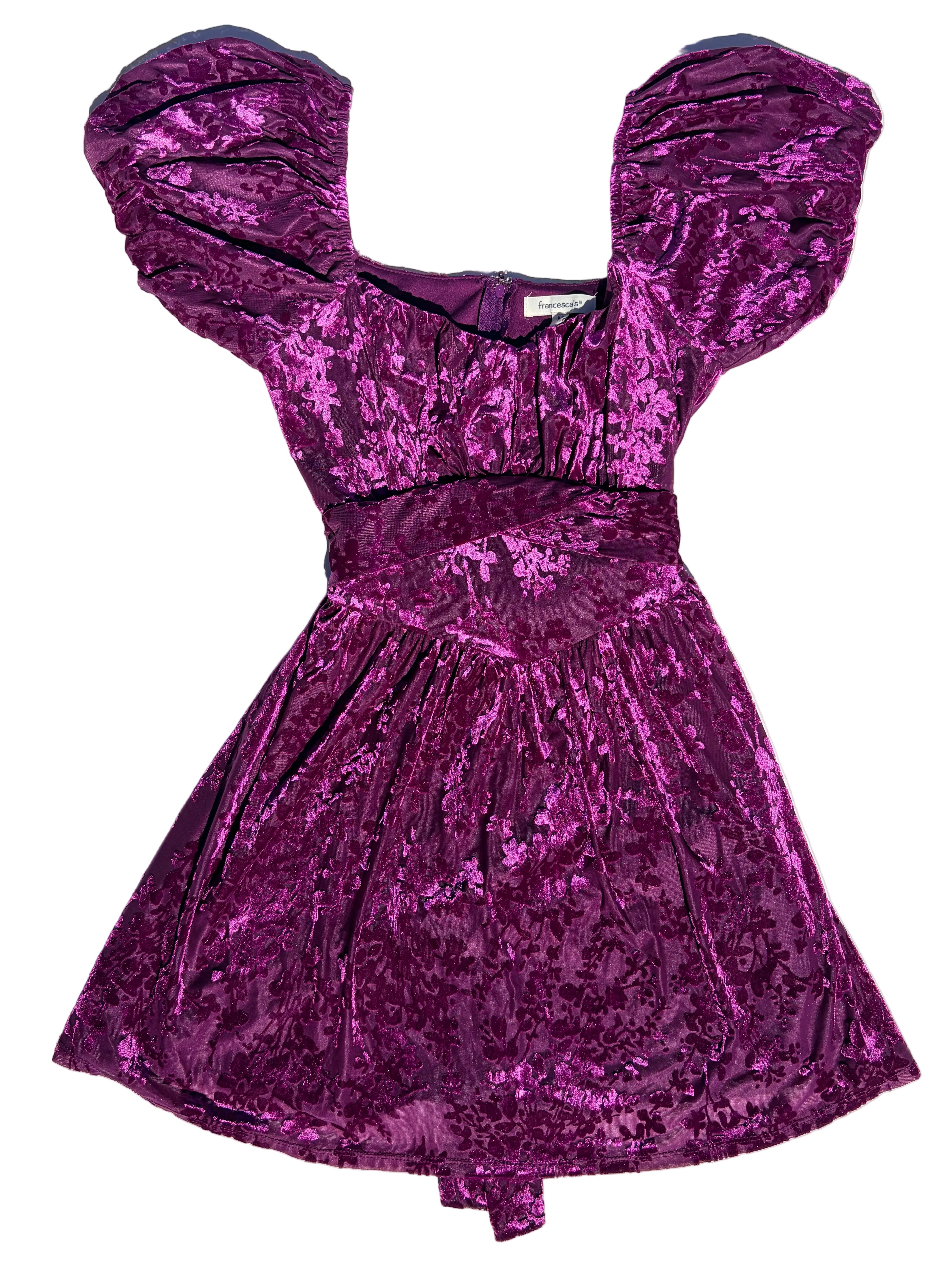 Francesca's Crush Velvet Dress