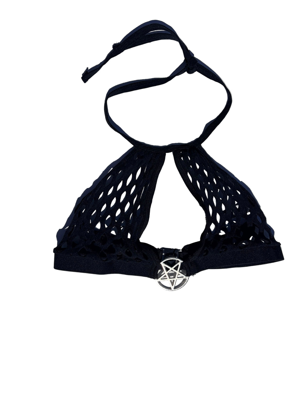 Fishnet bikini top