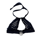 Fishnet bikini top