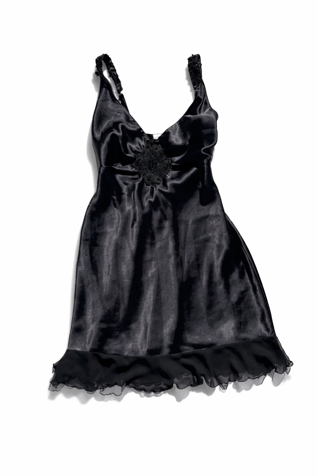 Black Satin Slip — Y2K Era