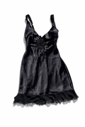 Black Satin Slip — Y2K Era