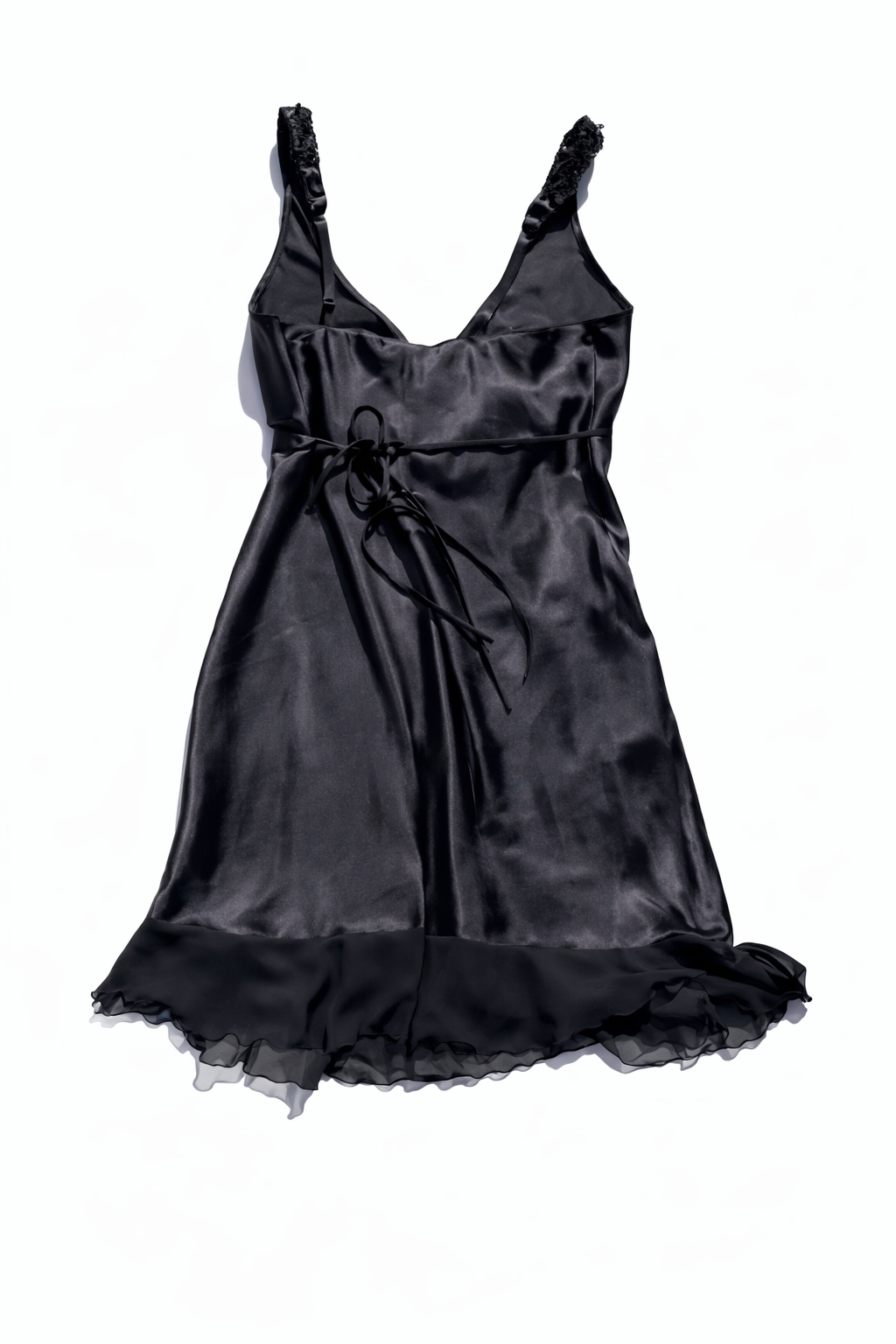 Black Satin Slip — Y2K Era